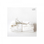 Valge linane voodilina 230x270 cm - Linen Tales