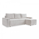 Valge velvetist diivanvoodi Brave Dave - Miuform
