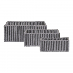 Riidest korvid 3 tk komplektis 36x26x14 cm Arese - House Nordic