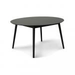 Must &uuml;mmargune kokkupandav s&ouml;&ouml;gilaud lisaplaadiga &oslash; 135 cm Meza - Hammel Furniture