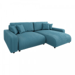 T&uuml;rkiissinine velvetist nurgadiivanvoodi Sara - Ropez