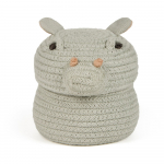 Helehall riidest laste m&auml;nguasjakorv &oslash; 15x15 cm Mini Henry the Hippo - Lorena Canals