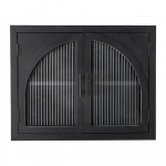 Must rippuv vitriin kuusepuidust 62x49x23 cm Lario - Bloomingville