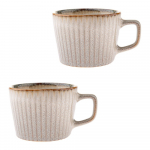 Kreemjad cappuccino tassid komplektis (2 tk, 190 ml, kivikeraamika) Tone &ndash; Dakls