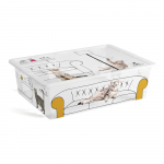 Valge kaanega hoiukarp 55x39x16 cm C Box Style - KIS