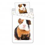 Valge puuvillane laste voodipesu &uuml;heinimesevoodile 140x200 cm Guinea Pig - Jerry Fabrics