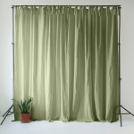 Heleroheline linane kardin 140x200 cm Sage - Linen Tales