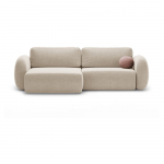 Beež sametist lahtik&auml;iv hoiuruumiga nurgadiivan Tonale &ndash; Cosmopolitan Design