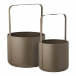 Metallist lillepoti &uuml;mbrised komplektis 2 tk &oslash; 24,5 cm Tule &ndash; House Nordic