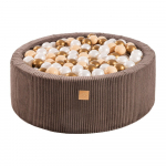 Pruun velvetist pallibassein &oslash; 90x30 cm Montessori - Meowbaby