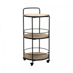 Metallist ratastega serveerimislaud 41,5x40 cm Arex - Mauro Ferretti