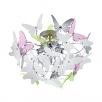 Laste lamp plastvarjuga, &oslash; 45 cm Butterfly - Reality
