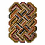K&auml;sitsi kootud villane vaip 140x200 cm Lattice Shaped - Flair Rugs