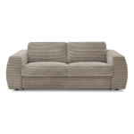 Hallikaspruun sametist diivanvoodi 240 cm Hugo - Bobochic Paris