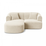 Beež sametist nurgadiivan (vasak nurk) Campi - Cosmopolitan Design