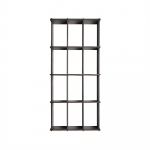 Tumeda naturaalse v&auml;rvi saarepuust astmeline riiul 58 cm Grid - OYOY Living Design