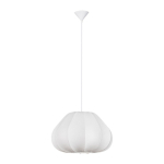 Mattvalge kangast ripplamp &oslash; 50 cm Bora - Nova Luce
