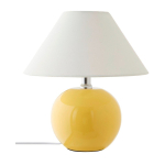 Kollane/kreemikas keraamiline laualamp (k&otilde;rgus 29 cm) Karamell - Jotex