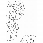 Plakat 29x41,4 cm Monstera - Veronika Boulov&aacute;