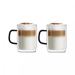 2 topelt seinaga kruusi komplekt, 350 ml Carbon - Vialli Design