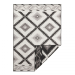 Must ja kreemjas v&auml;lisvaip , 170 x 120 cm Malibu - NORTHRUGS