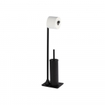 Must tualettpaberi hoidja koos tualettharjaga Hella - Wenko