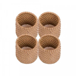 Sada 4 př&iacute;rodn&iacute;ch ratanov&yacute;ch kroužků na ubrousky Tiseco Home Studio