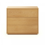 Madal kapp tammepuidust naturaalses v&auml;rvitoonis 90x75 cm Abilen - Kave Home