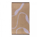 Orgaaniline puuvillane vannir&auml;tik lavendli ja helepruuniga 70x133 cm Nova Arte - Mette Ditmer Denmark