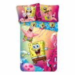 Puuvillane lastevoodipesu &uuml;heinimesevoodile 140x200 cm Sponge Bob - Jerry Fabrics