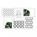 Valge plastmassist seinaraam 48x32 cm