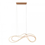 LED rippvalgusti kuldse metallist varjuga Nala - Trio Select