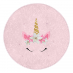 Roosa laste vaip &oslash; 100 cm Comfort - Mila Home