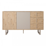 Hall-tammedekooriga madal kummut 140x80 cm Millay - Marckeric