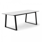 Valge kokkupandav s&ouml;&ouml;gilaud 100x210 cm Meza - Hammel Furniture