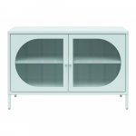 Helesinine metallist vitriinkapp 100x64x40 cm Luna - St&oslash;raa