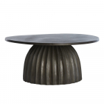 Metallist &uuml;mmargune diivanilaud &oslash; 70 cm Veglia - Light & Living