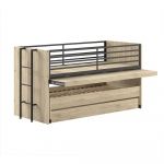 Nari/v&auml;ljat&otilde;mmatava osaga lastevoodi, koos voodip&otilde;hjaga 90x200 cm Sam &ndash; Vipack