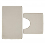 Beež m&auml;luvahust tualettmattide komplekt, 2 tk 50x80 cm Anti-Bacterial - Catherine Lansfield