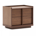 Tumepruun p&auml;hklipuidu spoonist &ouml;&ouml;kapp Onix - Kave Home