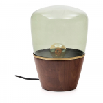 Roheline lauavalgusti klaasist varjuga (k&otilde;rgus 30 cm) Silex - Kave Home