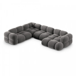 Hall sametist nurgadiivan (vasak nurk/U-kujuline) Loretto &ndash; Cosmopolitan Design