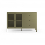 Roheline metallist kummut 140x90x40 cm - Marckeric