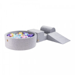 Hall sametist-vahtplastist m&auml;nguv&auml;ljak 225x90x30 cm Montessori - Meowbaby