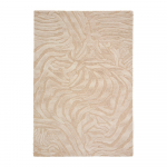 Beež k&auml;sitsi kootud villasegust vaip 200x300 cm Tribet - Kave Home