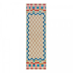 Villaseguga jooksja 80x300 cm Checkered Border - Flair Rugs