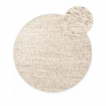 Beež k&auml;sitsi kootud villane &uuml;mmargune vaip &oslash; 160 cm Lyon Beans - Elle Decoration