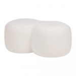 Boucl&eacute; kangast beež pouf Umbo - noo.ma