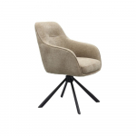 Hallikaspruun polsterdatud s&ouml;&ouml;gitool k&auml;etugedega Avola - Unique Furniture