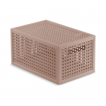 Vana roosa hoiukarp kaanega, valmistatud taaskasutatud plastist, 19x30x15 cm Kaya - Curver